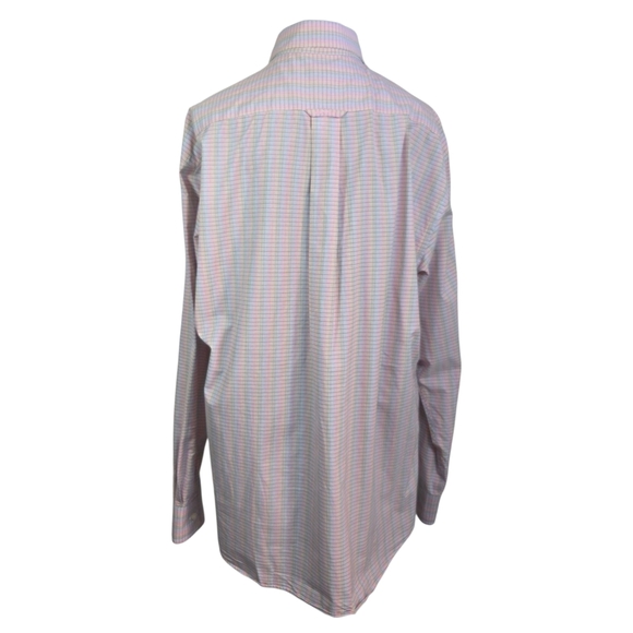 Gant Men's Bleeker Poplin Regular Fit Burton Down Checkered Shirt Size L - Picture 5 of 9